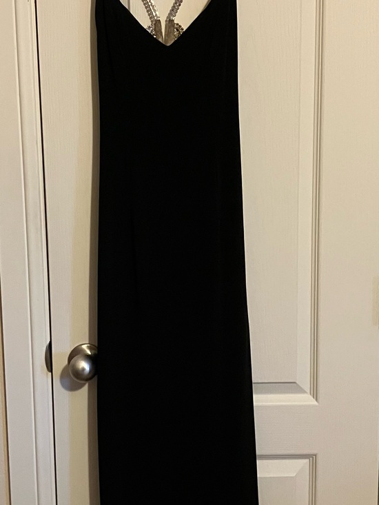 Cache Dresses & Skirts - Cache Black Prom Dress with Beaded Straps